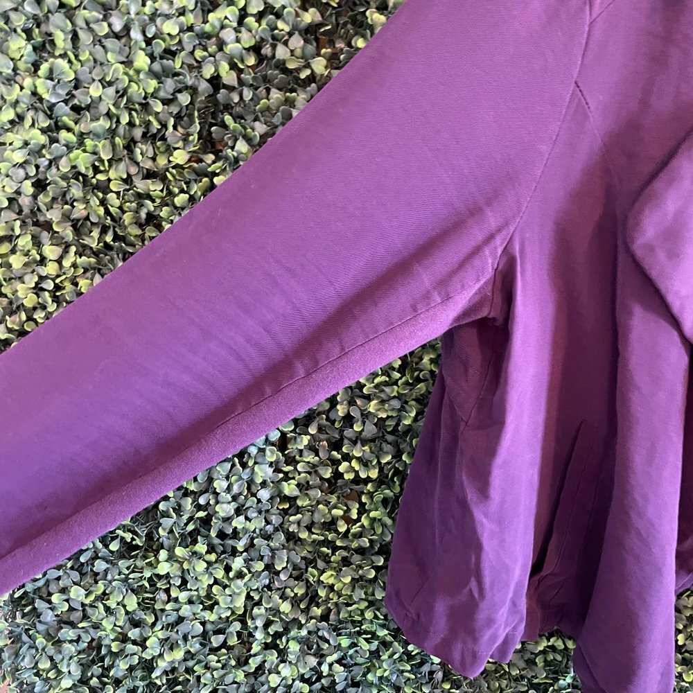 Torrid Purple Twill Drape Jacket - Picture 9 of 12